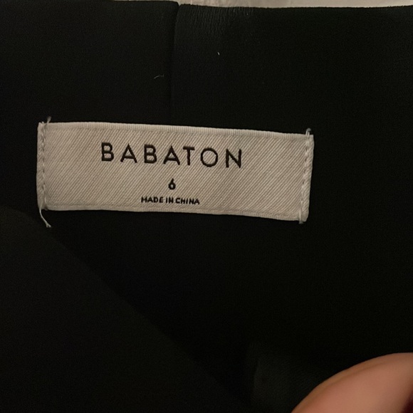 Babaton Black dress pants with belt - Picture 3 of 4